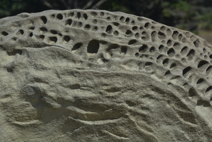 rock formations off shore